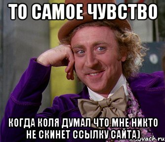 То самое чувство Когда Коля думал что мне никто не скинет ссылку сайта), Мем мое лицо