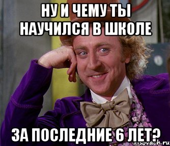 ну и чему ты научился в школе за последние 6 лет?, Мем мое лицо