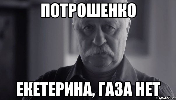 Потрошенко Екетерина, газа нет, Мем Не огорчай Леонида Аркадьевича