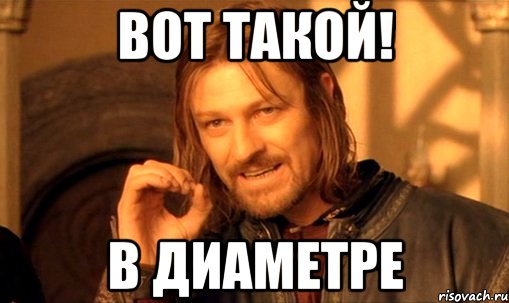 вот такой! в диаметре, Мем Нельзя просто так взять и (Боромир мем)