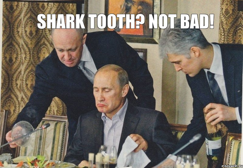 SHARK TOOTH? NOT BAD!, Комикс  Путин NOT BAD