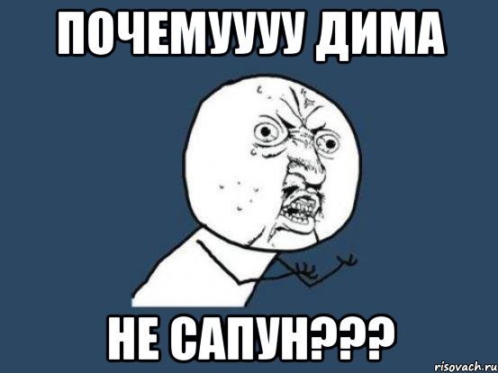 почемуууу Дима не сапун???, Мем Ну почему