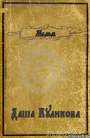 Мелом Даша Куликова, Комикс обложка книги