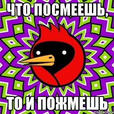 что посмеешь, то и пожмешь, Мем Омская птица