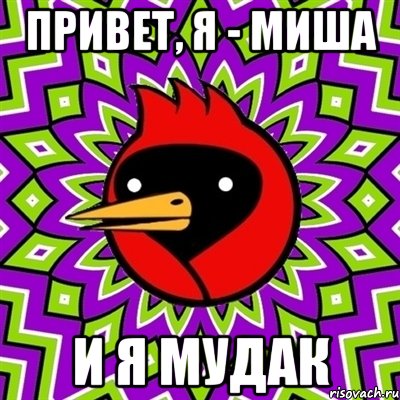 привет, я - миша и я мудак, Мем Омская птица