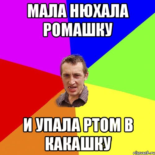мала нюхала ромашку и упала ртом в какашку, Мем Чоткий паца