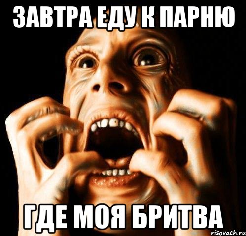 Завтра еду к парню Где моя бритва, Мем Паника