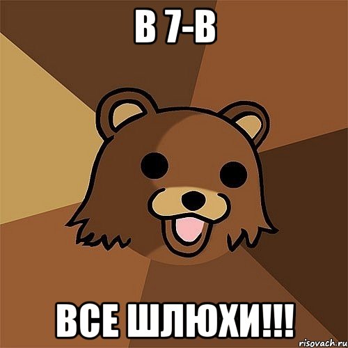 В 7-В Все шлюхи!!!, Мем Педобир