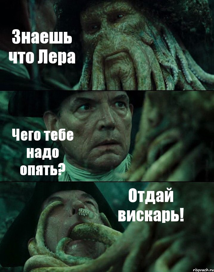 Знаешь что Лера Чего тебе надо опять? Отдай вискарь!, Комикс Пираты Карибского моря