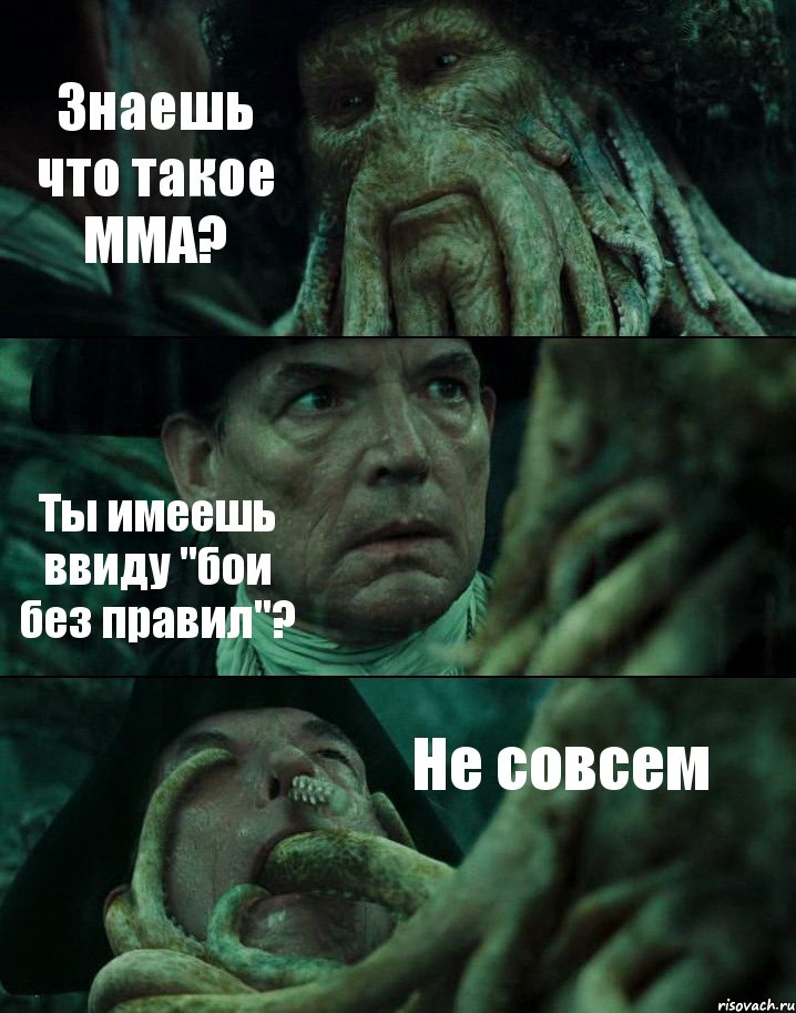 Знаешь что такое MMA? Ты имеешь ввиду "бои без правил"? Не совсем, Комикс Пираты Карибского моря