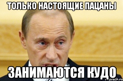 только настоящие пацаны занимаются кудо, Мем путин