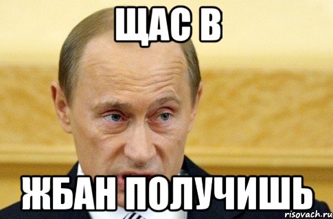 щас в жбан получишь, Мем путин