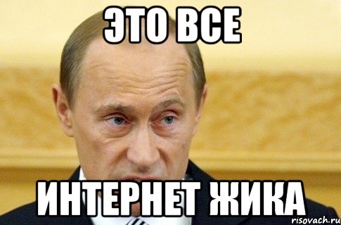 это все интернет жика, Мем путин