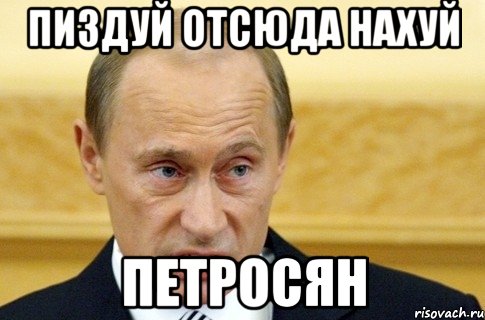 Пиздуй отсюда нахуй Петросян, Мем путин