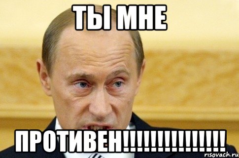 ТЫ МНЕ ПРОТИВЕН!!!!!!!!!!!!!!!, Мем путин