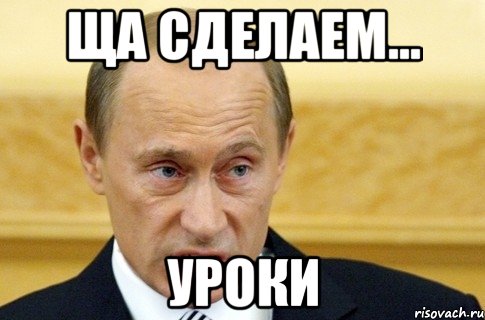 Ща сделаем... уроки, Мем путин