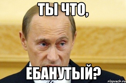 ты что, ебанутый?, Мем путин