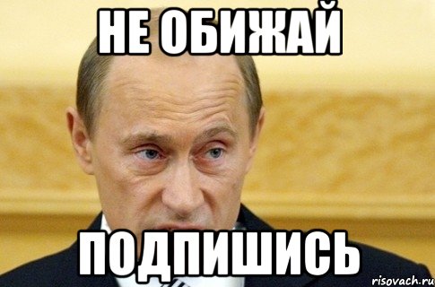 Не обижай Подпишись, Мем путин