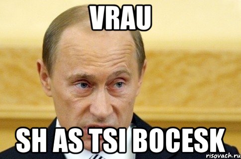 vrau sh as tsi bocesk, Мем путин