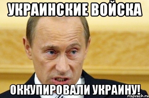 Украинские войска оккупировали Украину!, Мем путин