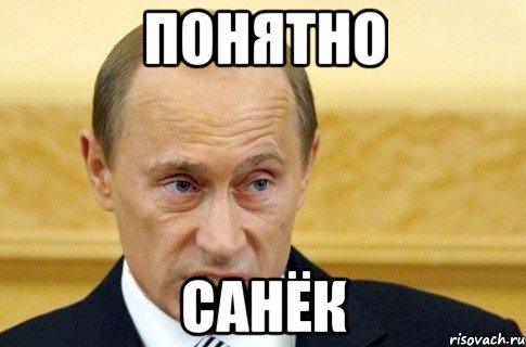 понятно Санёк, Мем путин
