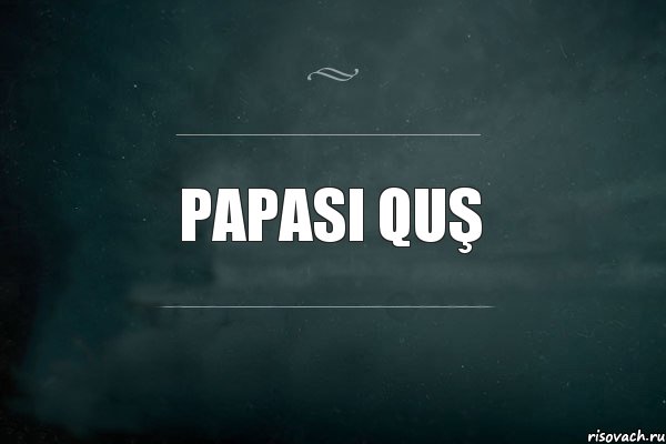 PAPASI QUŞ , Комикс Игра Слов