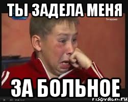 ты задела меня за больное, Мем  Сашок Фокин