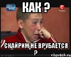 Как ? Скайрим не врубается ?, Мем  Сашок Фокин