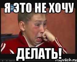 Я это не хочу делать!, Мем  Сашок Фокин