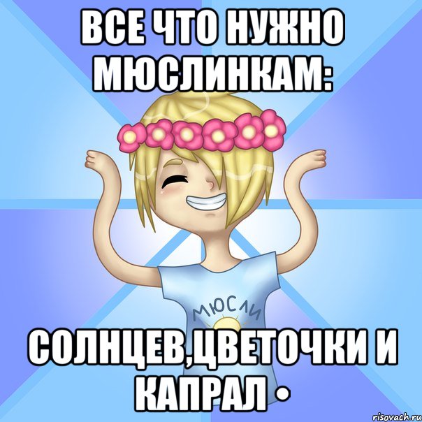 Все что нужно Мюслинкам: Солнцев,цветочки и Капрал •, Мем Солнцев