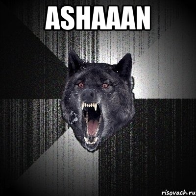 ASHAAAN , Мем Сумасшедший волк