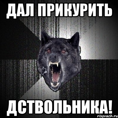 Дал прикурить ДСТВОЛЬНИКА!, Мем Сумасшедший волк