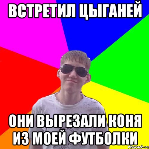 встретил цыганей они вырезали коня из моей футболки