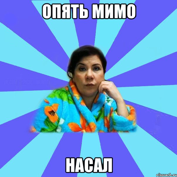 опять мимо насал, Мем типичная мама