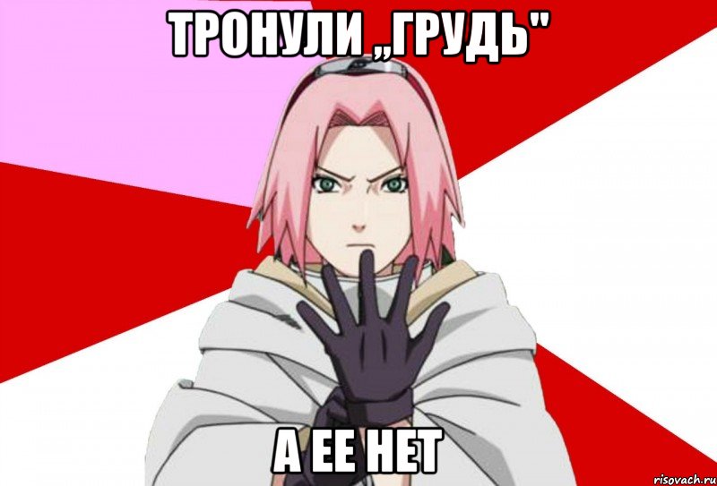 Тронули ,,грудь" а ее нет, Мем Типичная Сакура