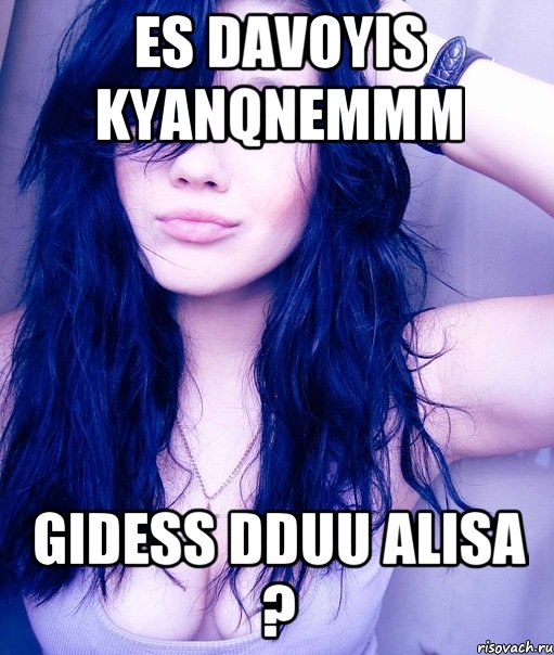 ES DAVOYIS KYANQNEMMM GIDESS DDUU ALISA ?, Мем тупая пизда