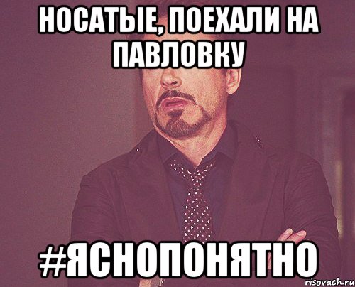 Носатые, поехали на павловку #яснопонятно, Мем твое выражение лица