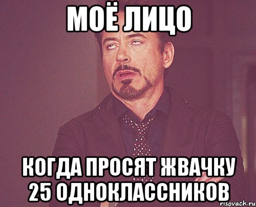Моё лицо когда просят жвачку 25 одноклассников, Мем твое выражение лица