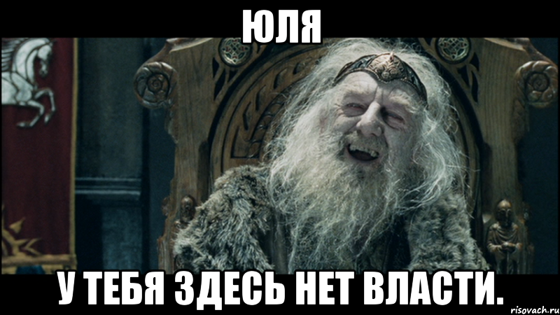 Юля У тебя здесь нет власти., Мем у