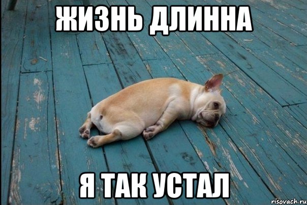 Жизнь длинна я так устал
