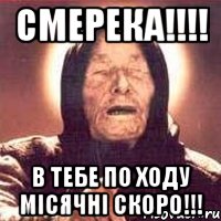 Смерека!!!! в тебе по ходу місячні скоро!!!, Мем Ванга (цвет)