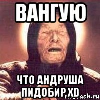 Вангую что Андруша пидобир xD, Мем Ванга (цвет)