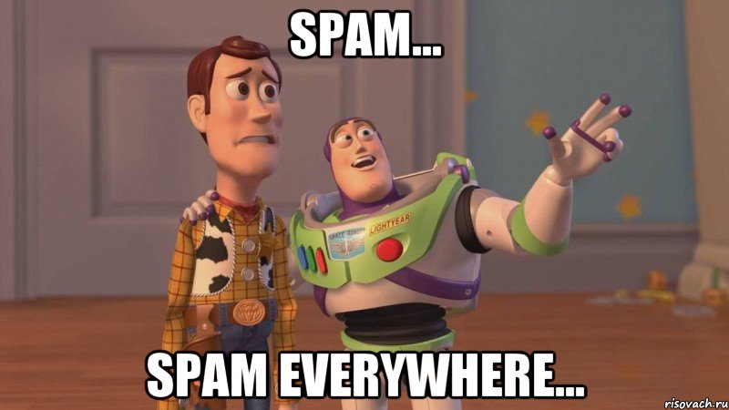 Spam... Spam everywhere..., Мем Они повсюду (История игрушек)