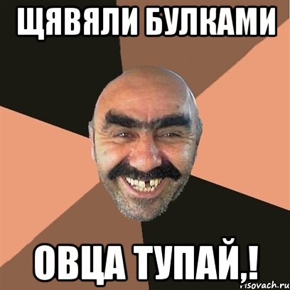 Щявяли булками Овца тупай,!, Мем Я твой дом труба шатал