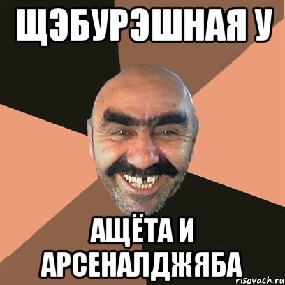 ЩЭБУРЭШНАЯ У АЩЁТА И АРСЕНАЛДЖЯБА