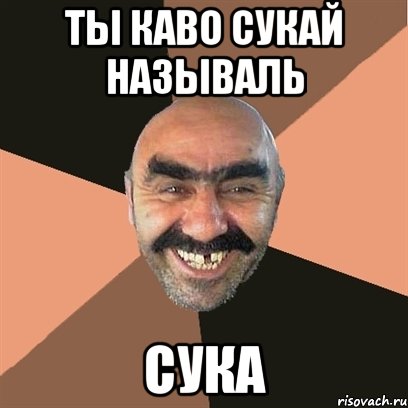 ты каво сукай называль сука