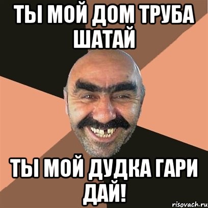 ты мой дом труба шатай ты мой дудка гари дай!, Мем Я твой дом труба шатал