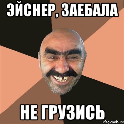 Эйснер, заебала не грузись, Мем Я твой дом труба шатал