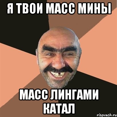 Я твои масс мины Масс лингами катал, Мем Я твой дом труба шатал