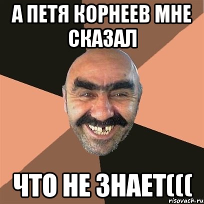А Петя корнеев мне сказал что не знает(((, Мем Я твой дом труба шатал